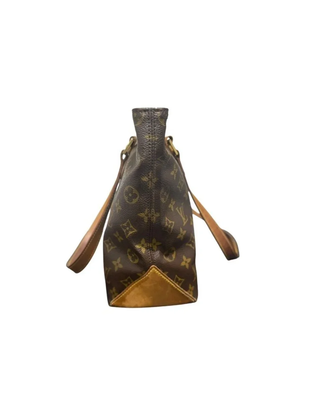 Louis Vuitton Monogram Cabas Piano Brown Leather Tote Bag
